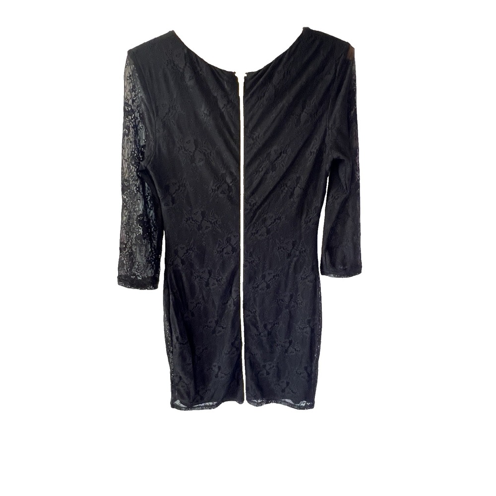 Black Lace Sheer Whimsigoth‎ Grunge Sexy Dress Women M Steampunk Vampire Party - Picture 3 of 13